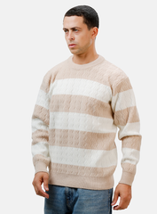 Beige Design 2446 Round Pullover