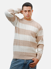 Beige Design 2446 Round Pullover