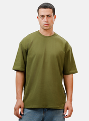 Olive Basic Oversize T-Shirt