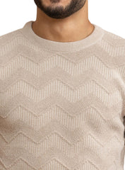 Beige Design 2401 Round Pullover