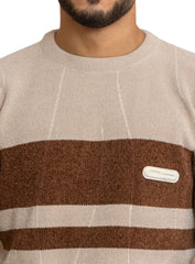 Beige Design 2402 Round Pullover