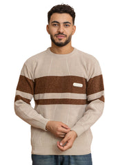 Beige Design 2402 Round Pullover