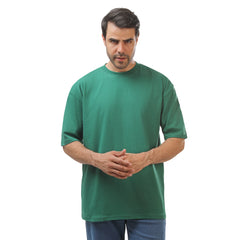 Green Basic Oversize T-Shirt
