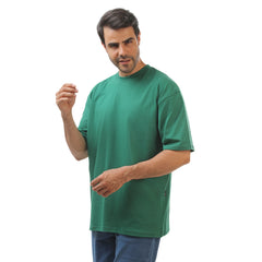 Green Basic Oversize T-Shirt
