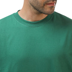 Green Basic Oversize T-Shirt