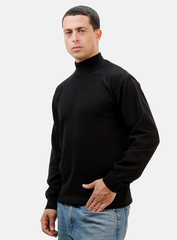 Black Half Cool Pullover