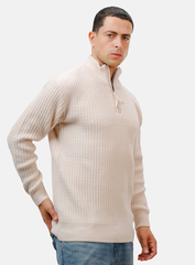 Beige Design 2463 Round Pullover