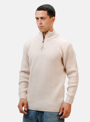 Beige Design 2463 Round Pullover