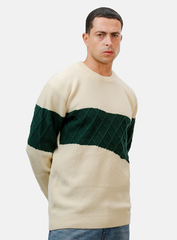 Beige Design 2453 Round Pullover