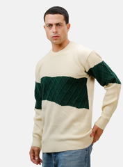 Beige Design 2453 Round Pullover