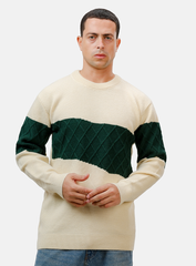 Beige Design 2453 Round Pullover