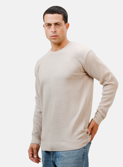 Beige Design 2420 Round Pullover