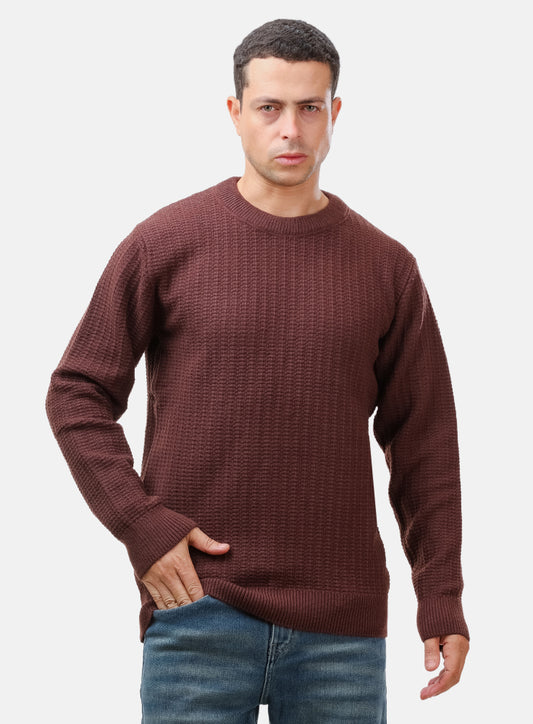 Chocolate Basic Round Pullover
