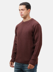 Chocolate Basic Round Pullover