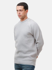 Silver Basic Round Pullover