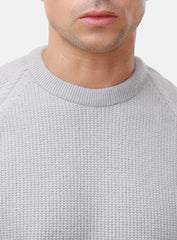Silver Basic Round Pullover