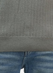 Olive Basic Round Pullover