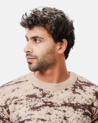 Beige Design 2468 Round Pullover