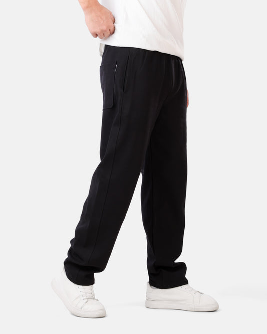 wide leg pants rep Black