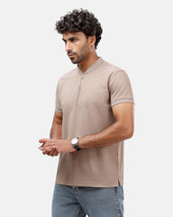 Zipper T-Shirt Sky Late