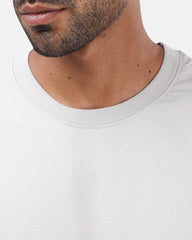 Silver Basic Oversize T-Shirt