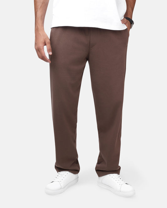 Sweatpants Wide Leg Brown