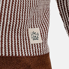 Brick Red Design 2411 Round Pullover