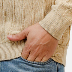 Beige Design 2445 Round Pullover