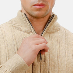 Beige Design 2445 Round Pullover