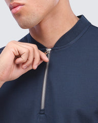 Zipper T-Shirt Navy