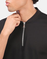 Zipper T-Shirt Black