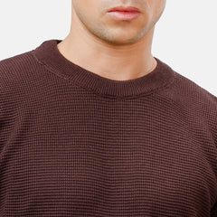 Dark Brown Design 2420 Round Pullover
