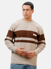 Beige Design 2402 Round Pullover