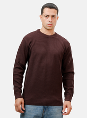 Dark Brown Design 2420 Round Pullover