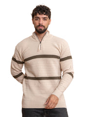 Beige Design 2471 Round Pullover