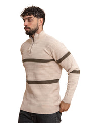 Beige Design 2471 Round Pullover