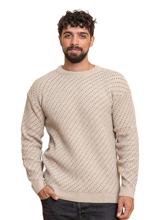 Beige Design 2410 Round Pullover