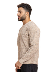 Beige Design 2472 Round Pullover