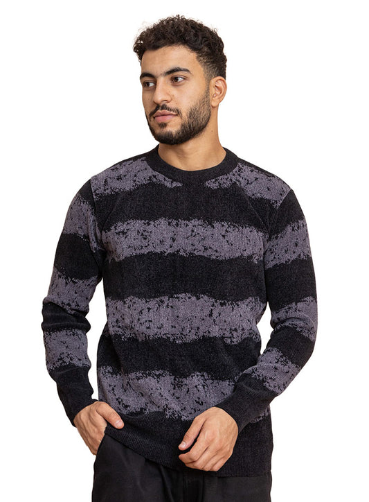 Black grey Design 2460 S Round Pullover
