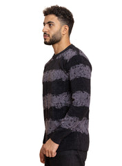 Black grey Design 2460 S Round Pullover