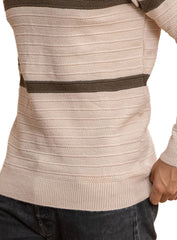 Beige Design 2471 Round Pullover