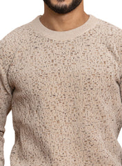 Beige Design 2472 Round Pullover