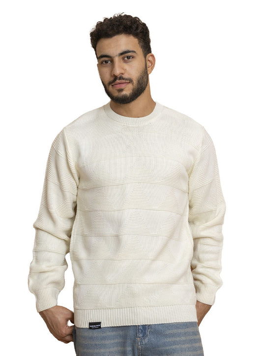 White Design 2433 Round Pullover