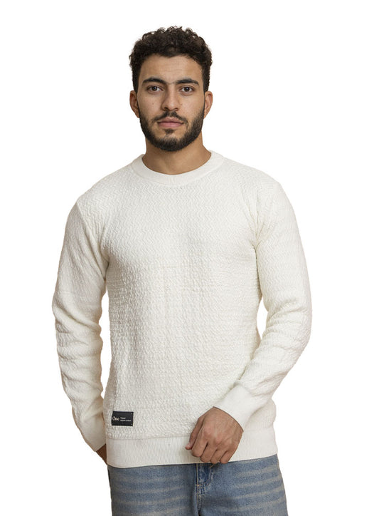 White Design 2431 Round Pullover