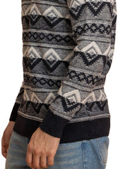 Black Off White Design 2426 S Round Pullover