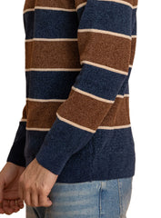 Indigo-Brown Design 2425 S-Round Pullover