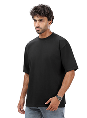 Black Basic Oversize T-Shirt