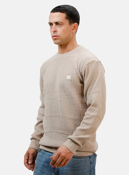 Beige Design 2440 Round Pullover