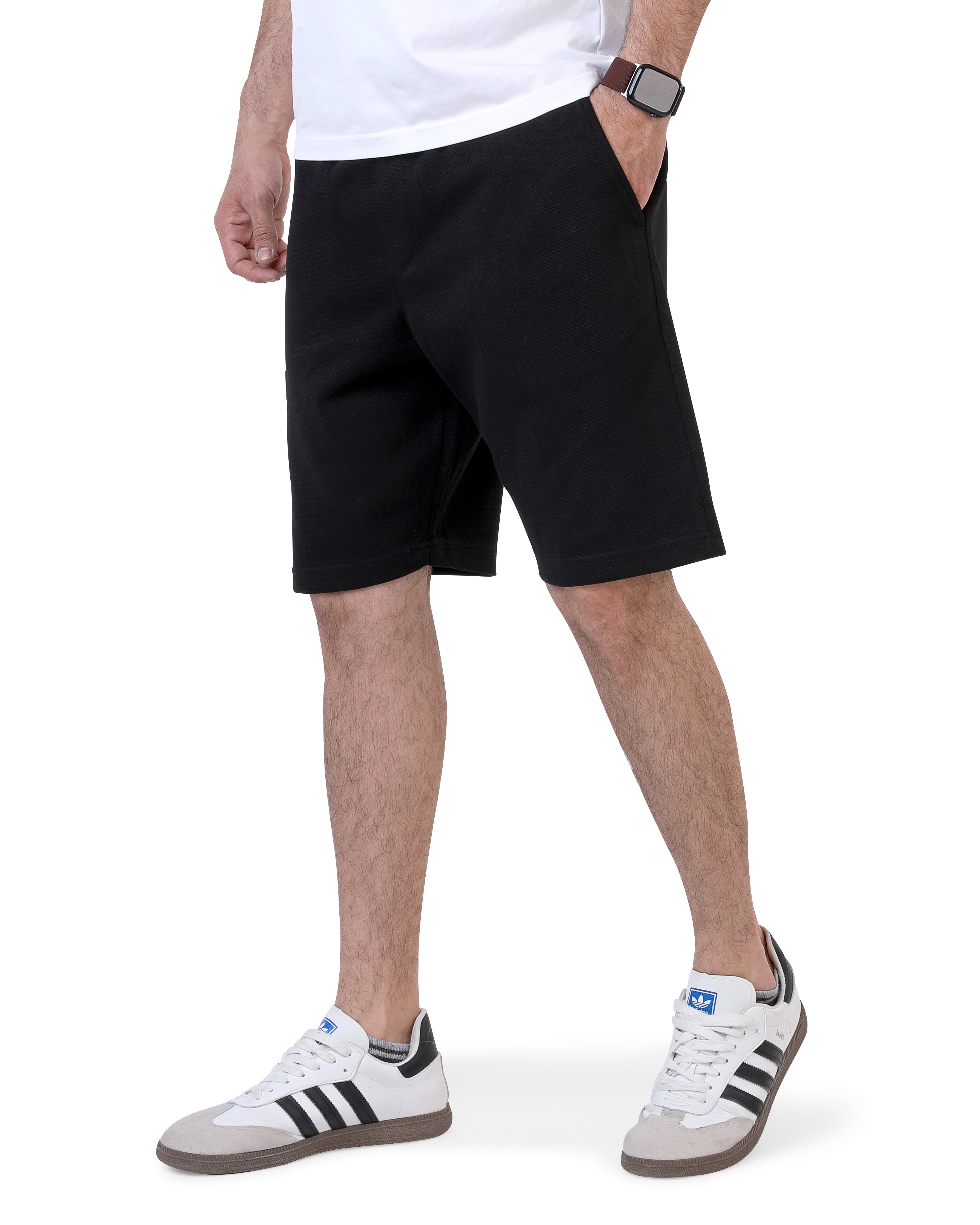 Pique Shorts Black