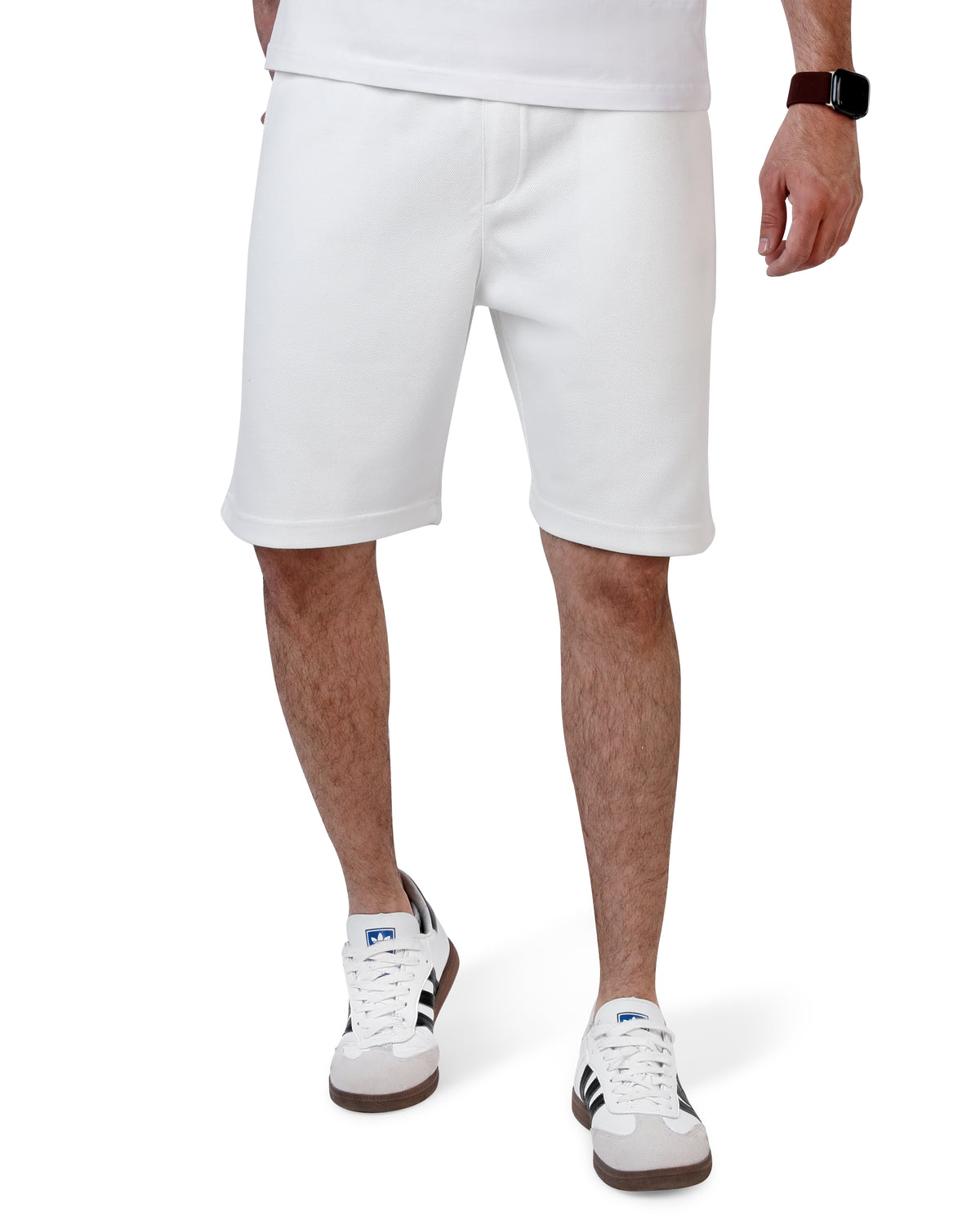 Pique Shorts White